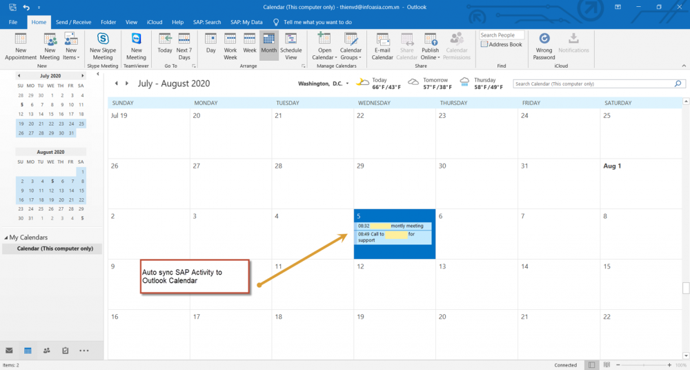 After Sales Bp Activities Outlook Calendar